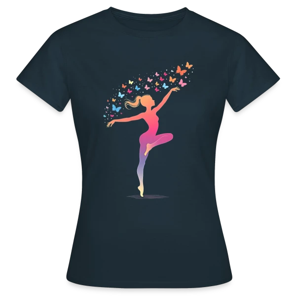 Maquette de T-shirt Femme « Gymnastique Rythmique - Humour Vieille pour Ça » à personnaliser