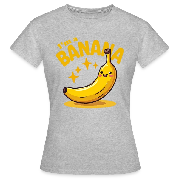 Maquette de T-shirt Femme « Humour Banane - Costume Carnaval & Fête » à personnaliser