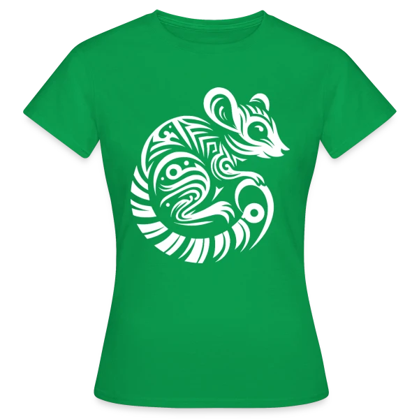 Maquette de T-shirt Femme « Lémurien Tribal : Esprit de Madagascar » à personnaliser