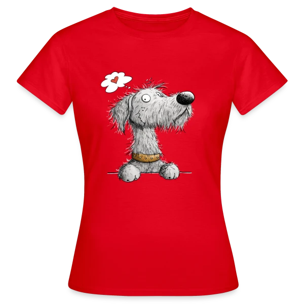 Maquette de T-shirt Femme « Lévrier Irlandais - Cartoon chien de race » à personnaliser