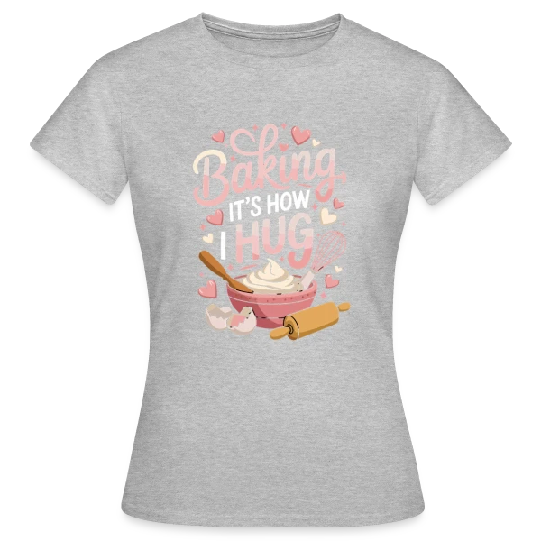 Maquette de T-shirt Femme « Passion Pâtisserie : Mon Cœur Fond pour les Douceurs » à personnaliser