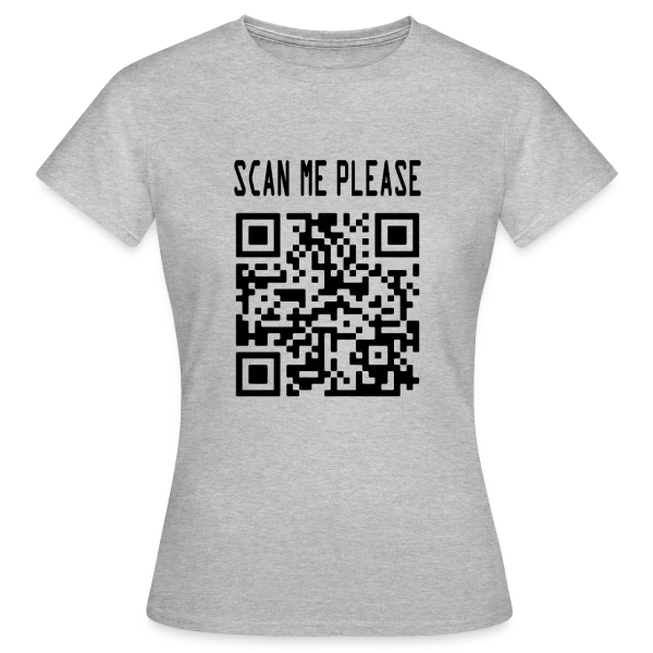 Maquette de T-shirt Femme « QR Code Motivation : Scanne et Agis ! » à personnaliser