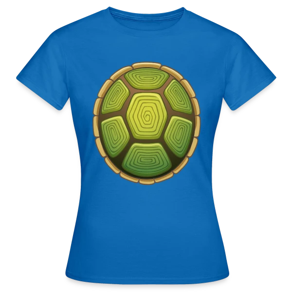 Maquette de T-shirt Femme « Carapace de Tortue Stylisée » à personnaliser