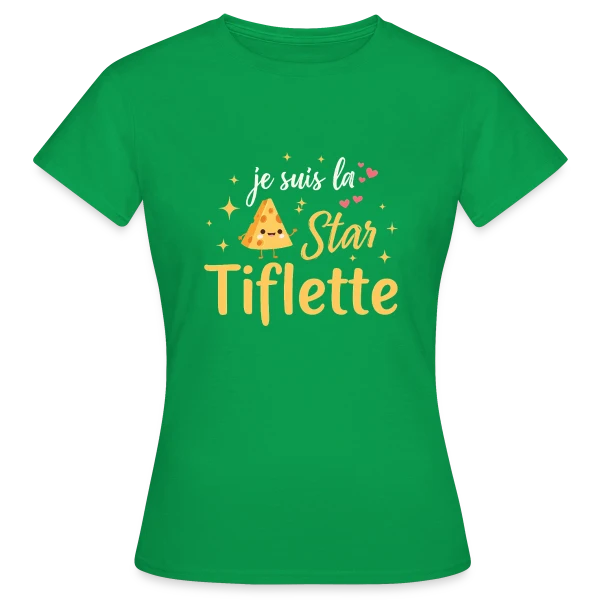 Maquette de T-shirt Femme « Onze - L'Élégance du Chiffre » à personnaliser