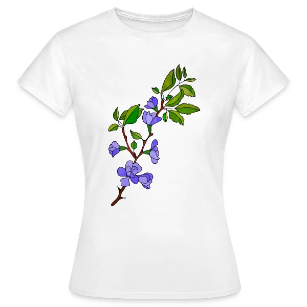 Maquette de T-shirt Femme « Signature Numérique » à personnaliser