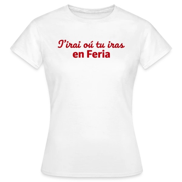 Maquette de T-shirt Femme « Esprit Feria Festive » à personnaliser