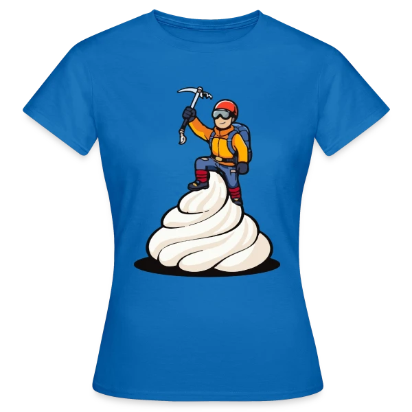 Maquette de T-shirt Femme « L'Alpiniste: Conquête des Sommets » à personnaliser