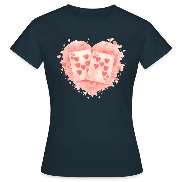 Maquette de T-shirt Femme « Énergie Dynamique » à personnaliser