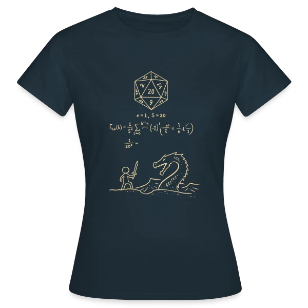 Maquette de T-shirt Femme « S-20_2 - Design Minimaliste Geek » à personnaliser
