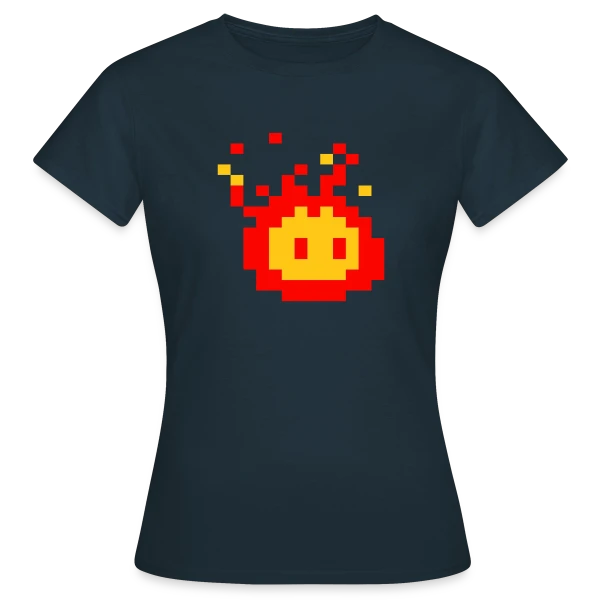 Maquette de T-shirt Femme « Boule de Feu Ardente - Puissance et Énergie » à personnaliser