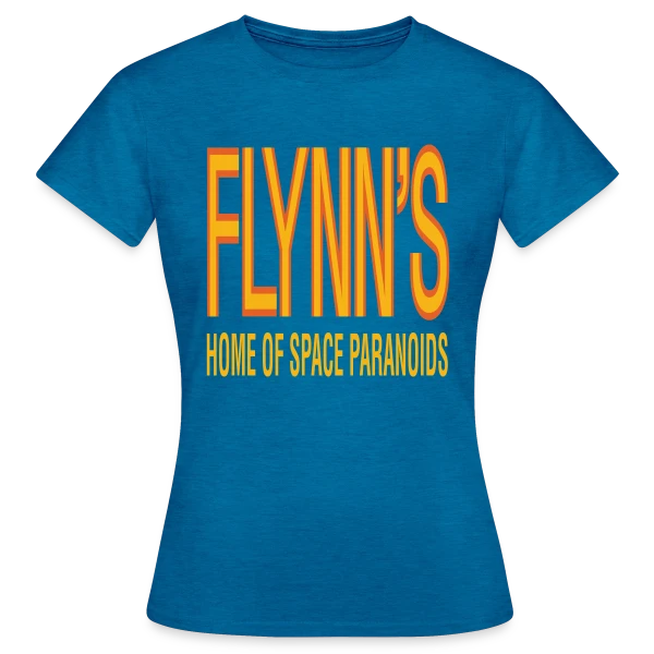 Maquette de T-shirt Femme « Flynn's Space Paranoids : Hommage Rétro-Gaming » à personnaliser
