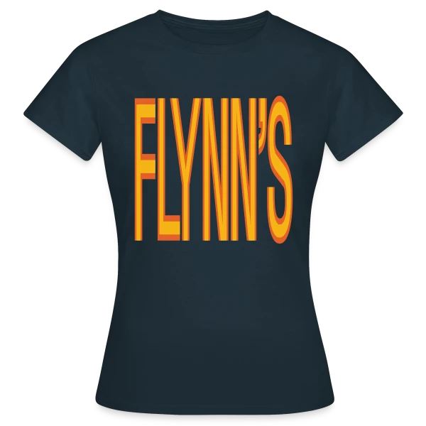 Maquette de T-shirt Femme « Flynns Arcade - Hommage au Rétro-Gaming » à personnaliser