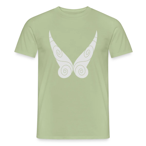 Maquette de T-shirt homme « Petites Ailes de Fée » à personnaliser