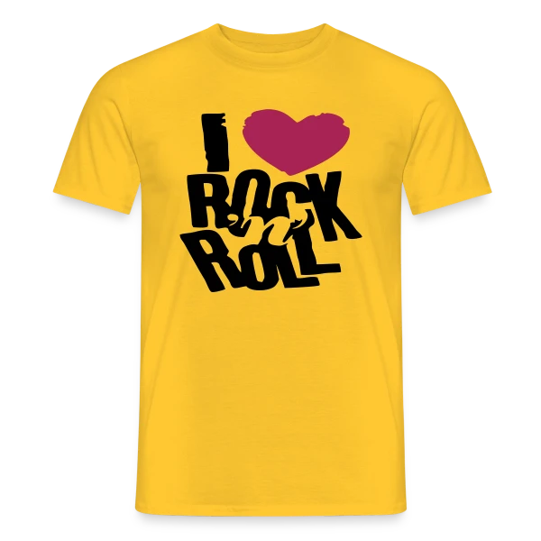 J'aime le Rock'n'Roll sur T-shirt homme