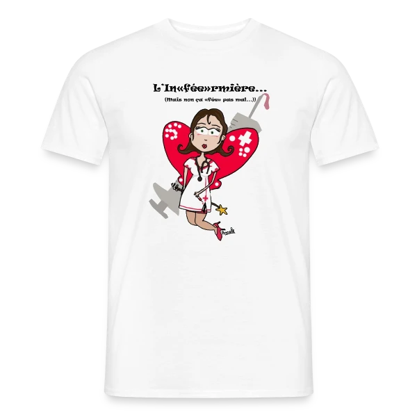 Inféermière Passionnée sur T-shirt homme