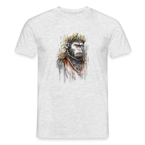 Maquette de T-shirt homme « César l'Empereur Singe » à personnaliser