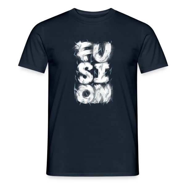 Maquette de T-shirt homme « Explosion Fusion » à personnaliser