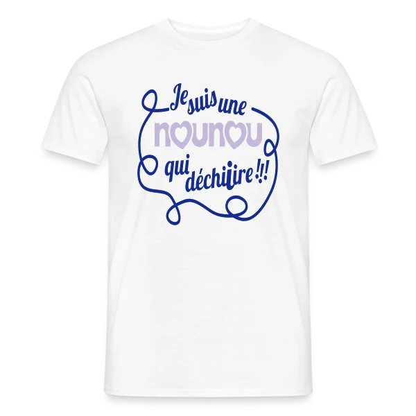 Ma Nounou en Or qui Déchire sur T-shirt homme