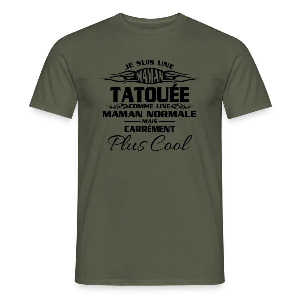 Maman Tatouée Tendance sur T-shirt homme