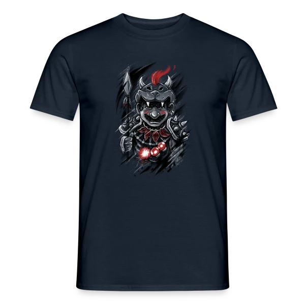 Maquette de T-shirt homme « Guerrier Crâne Sauvage » à personnaliser