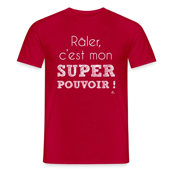 Maquette de T-shirt homme « Mon Super Pouvoir : Révélez Votre Force Intérieure » à personnaliser