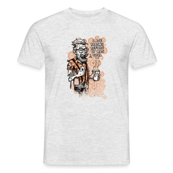 Maquette de T-shirt homme « Hipster Zombie : Le Style Avant l'Heure » à personnaliser