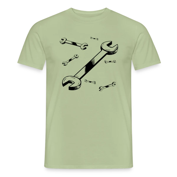 Clé à Molette : L'Outil Essentiel sur T-shirt homme