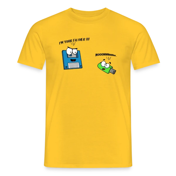 Maquette de T-shirt homme « Je suis ton père - Humour Galactique Culte » à personnaliser