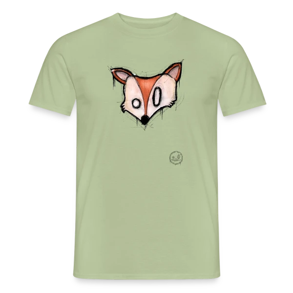 Maquette de T-shirt homme « Renard Stylisé K-nimals » à personnaliser