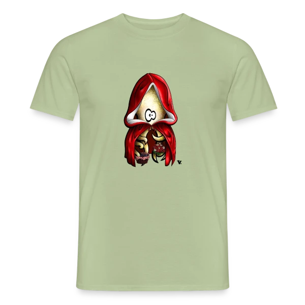 Maquette de T-shirt homme « Le Petit Chaperon Poulpe » à personnaliser