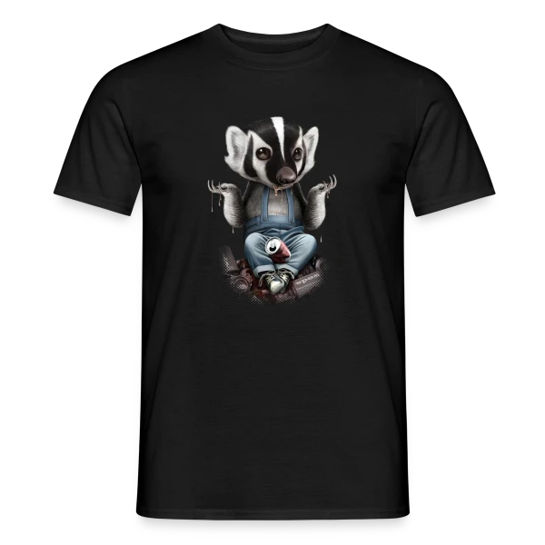 Je m'en fiche, Blaireau Rusé sur T-shirt homme