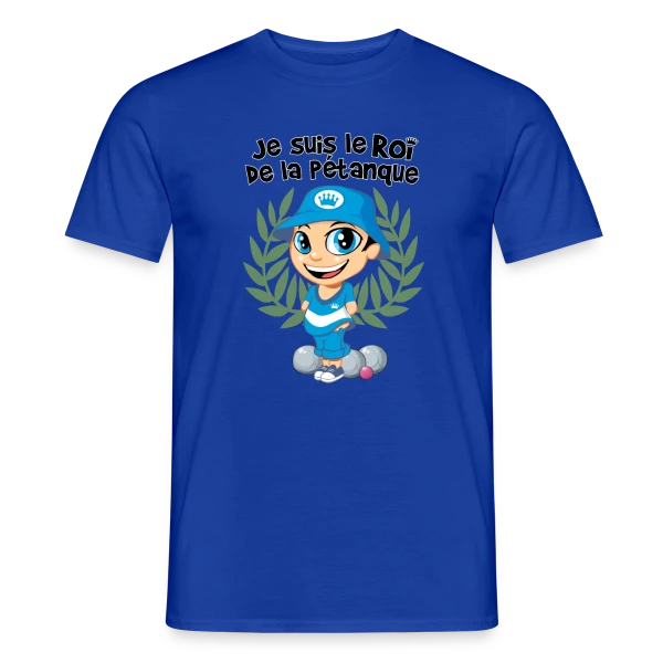 Roi de la pétanque sur T-shirt homme