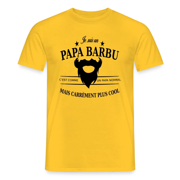 Papa Stylé Barbu sur T-shirt homme