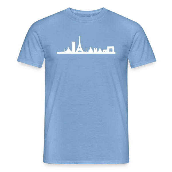 Silhouette Parisienne Élégante sur T-shirt homme