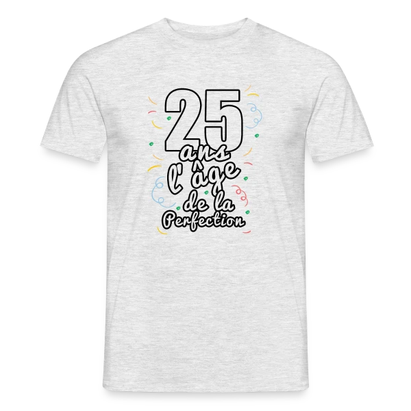 Joyeux 25 Ans de Fête - T-shirt Anniversaire Mémorable sur T-shirt homme