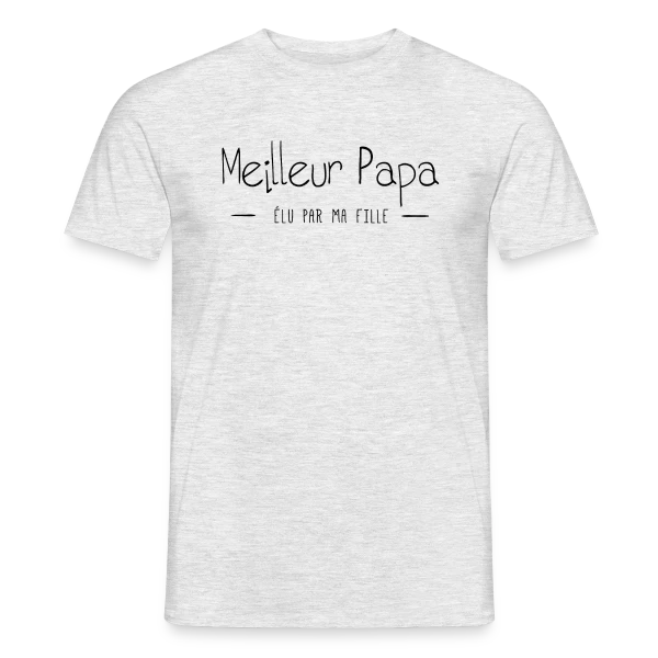 Maquette de T-shirt homme « Le Meilleur Papa d'une Fille » à personnaliser
