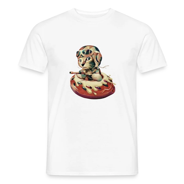 Donut Fighter sur T-shirt homme