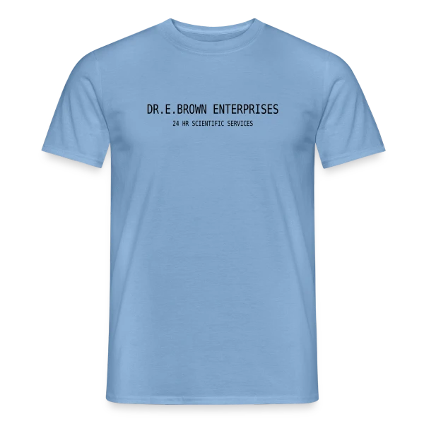 Dr. Brown : Architecte du Temps sur T-shirt homme