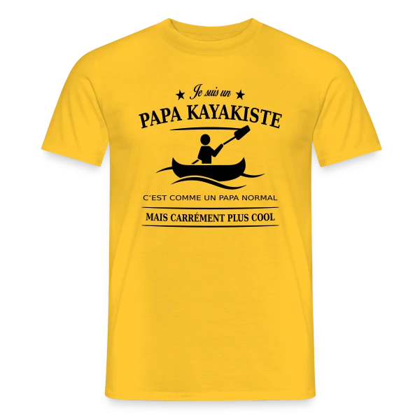 Papa Kayakiste Passionné sur T-shirt homme