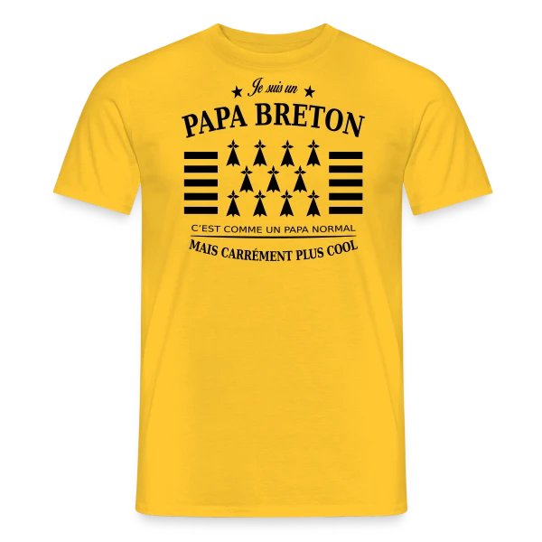 Papa Breton Authentique sur T-shirt homme