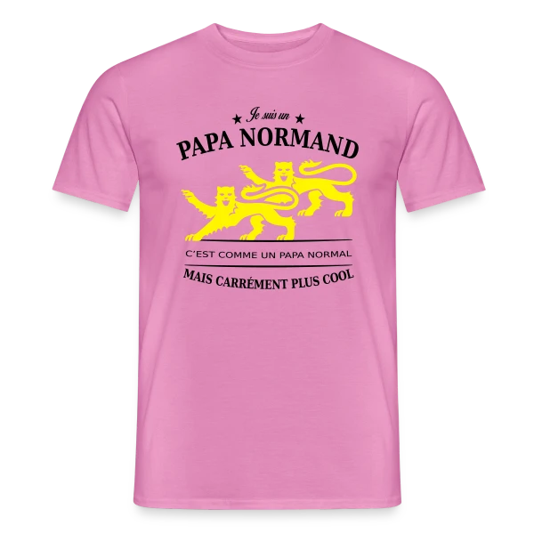 Papa Normand au Guépard Doré sur T-shirt homme