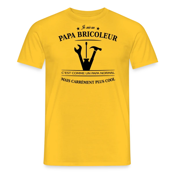 Papa Bricoleur: Le Roi du Bricolage sur T-shirt homme