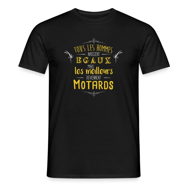 Maquette de T-shirt homme « Seuls les Meilleurs Deviennent Motards » à personnaliser