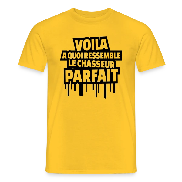 Le Chasseur Parfait : Humour Nature sur T-shirt homme