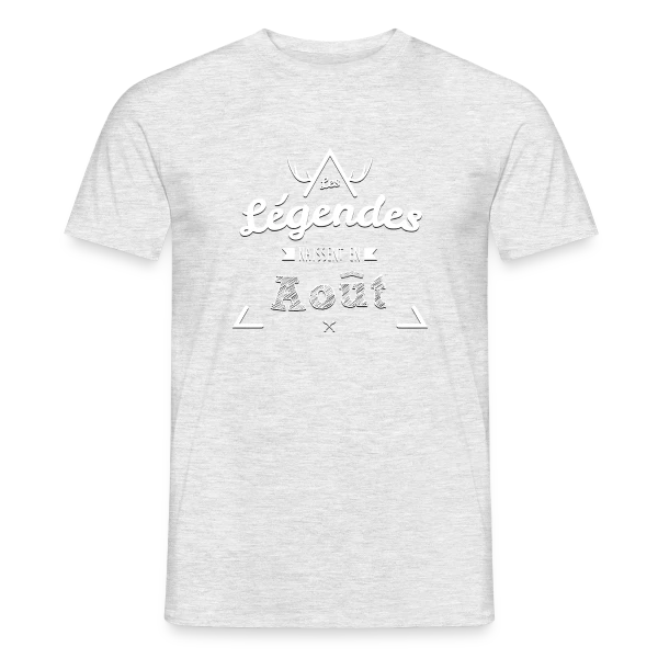 Les Légendes Naissent en Août sur T-shirt homme