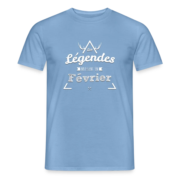 Février : Le Mois des Légendes sur T-shirt homme