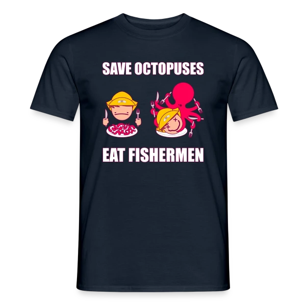 Sauvons les pieuvres sur T-shirt homme