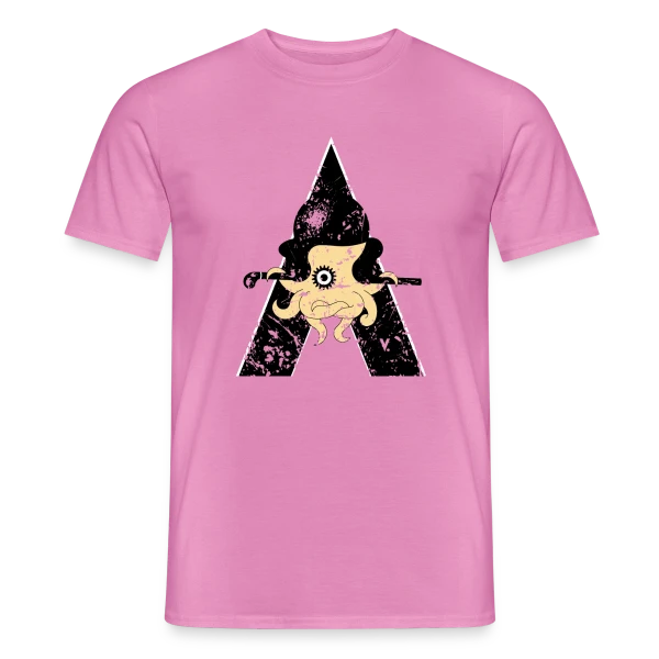 Maquette de T-shirt homme « Poulpe Mécanique Steampunk » à personnaliser