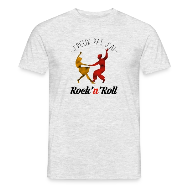 Maquette de T-shirt homme « J'peux pas, j'ai Rock » à personnaliser