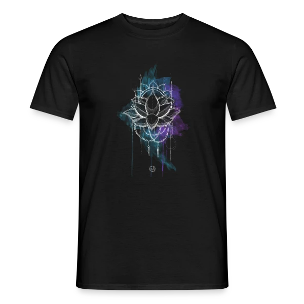 Maquette de T-shirt homme « Mandala Solstice d'Été Lumineux » à personnaliser